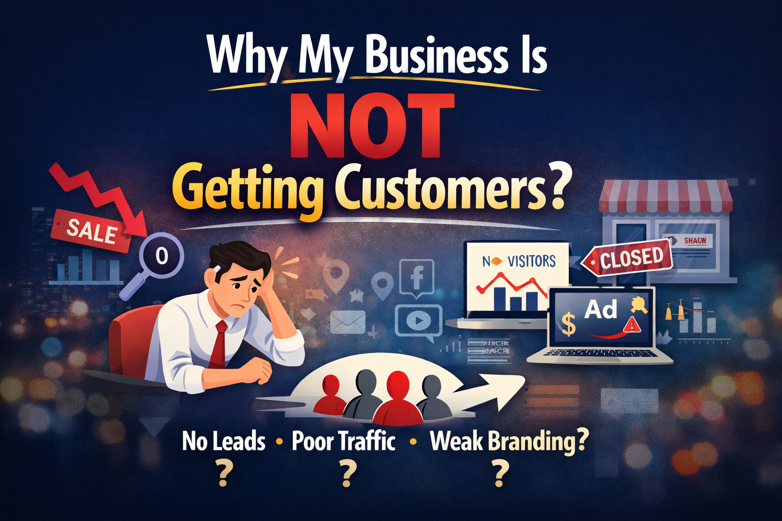 Why Your Business is not Getting Customers Online and How Social Media Fixes It